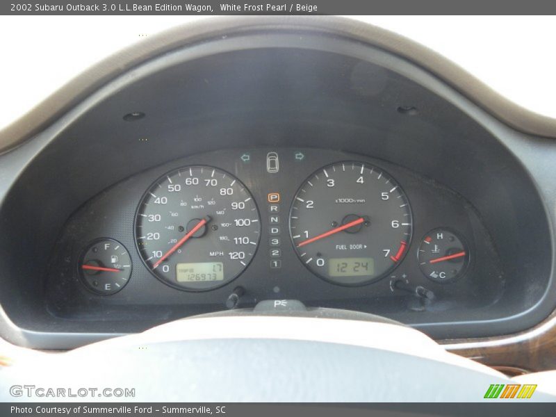 White Frost Pearl / Beige 2002 Subaru Outback 3.0 L.L.Bean Edition Wagon