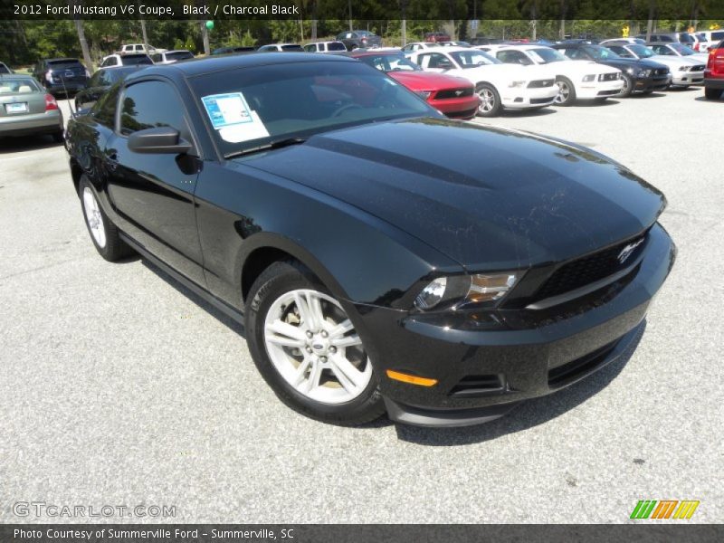 Black / Charcoal Black 2012 Ford Mustang V6 Coupe