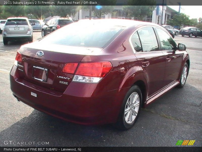 Ruby Red Pearl / Off-Black 2011 Subaru Legacy 2.5i Premium