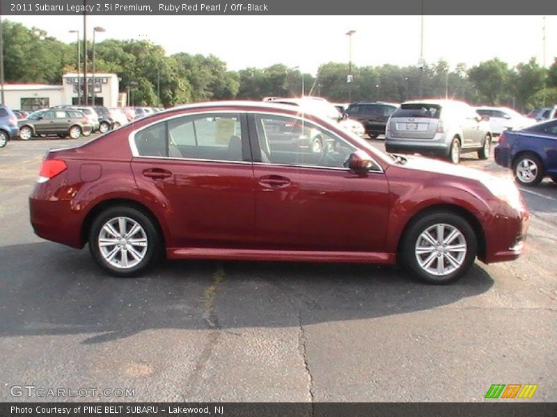 Ruby Red Pearl / Off-Black 2011 Subaru Legacy 2.5i Premium