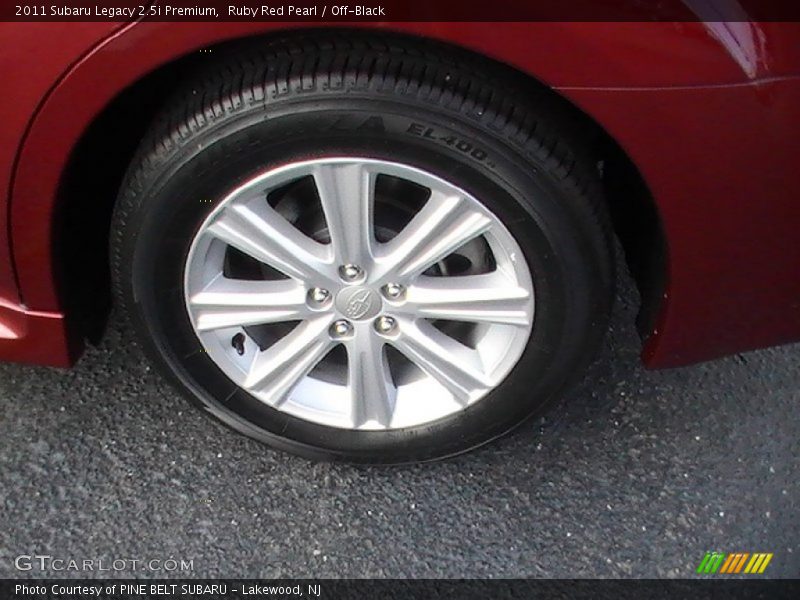 Ruby Red Pearl / Off-Black 2011 Subaru Legacy 2.5i Premium