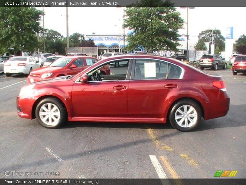 Ruby Red Pearl / Off-Black 2011 Subaru Legacy 2.5i Premium