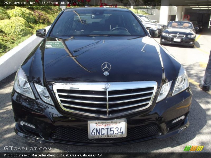 Black / Black 2010 Mercedes-Benz E 550 Sedan