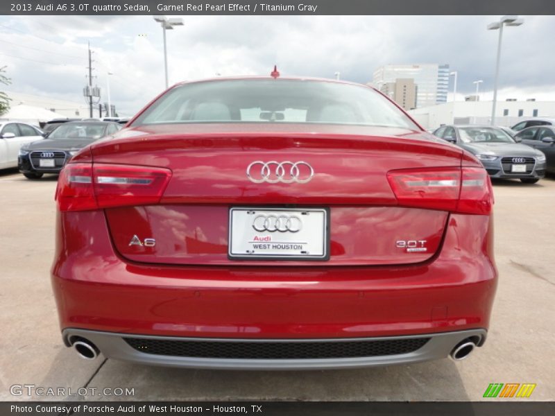 Garnet Red Pearl Effect / Titanium Gray 2013 Audi A6 3.0T quattro Sedan