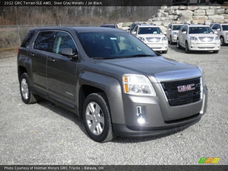 Steel Gray Metallic / Jet Black 2012 GMC Terrain SLE AWD