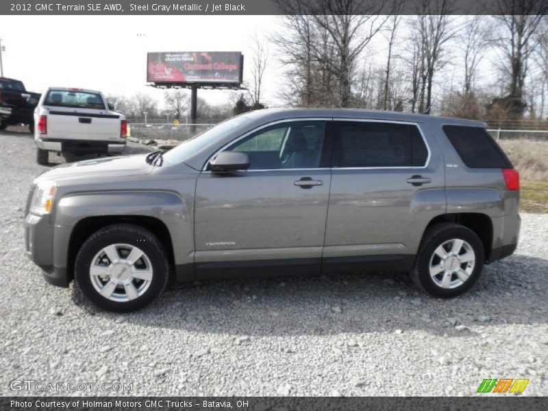 Steel Gray Metallic / Jet Black 2012 GMC Terrain SLE AWD