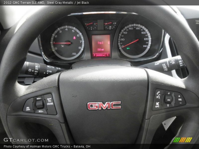 Steel Gray Metallic / Jet Black 2012 GMC Terrain SLE AWD