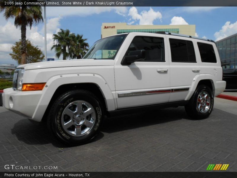 Stone White / Dark Khaki/Light Graystone 2006 Jeep Commander Limited