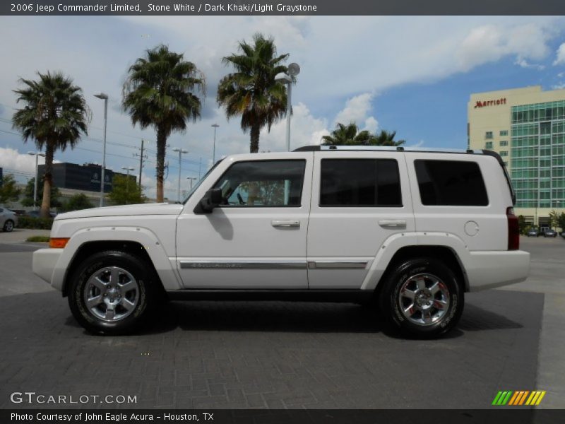 Stone White / Dark Khaki/Light Graystone 2006 Jeep Commander Limited