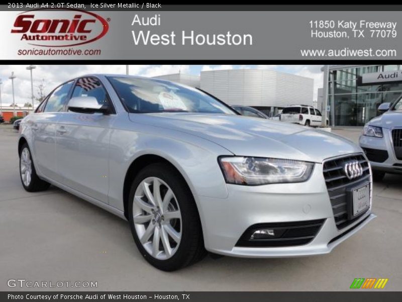 Ice Silver Metallic / Black 2013 Audi A4 2.0T Sedan