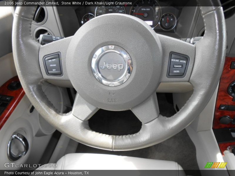 Stone White / Dark Khaki/Light Graystone 2006 Jeep Commander Limited