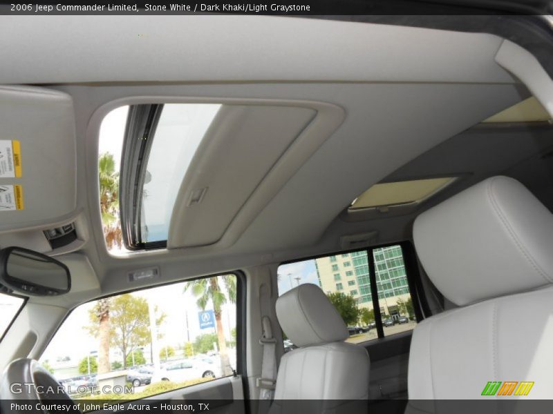 Stone White / Dark Khaki/Light Graystone 2006 Jeep Commander Limited