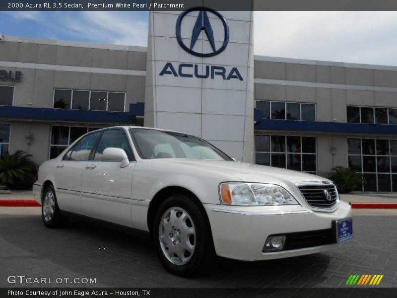 Premium White Pearl / Parchment 2000 Acura RL 3.5 Sedan