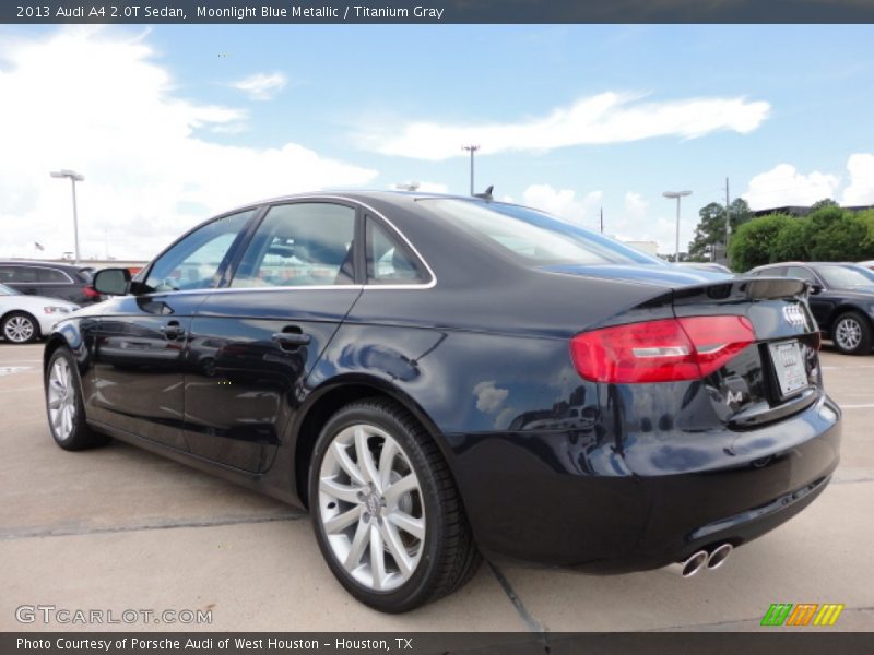 Moonlight Blue Metallic / Titanium Gray 2013 Audi A4 2.0T Sedan