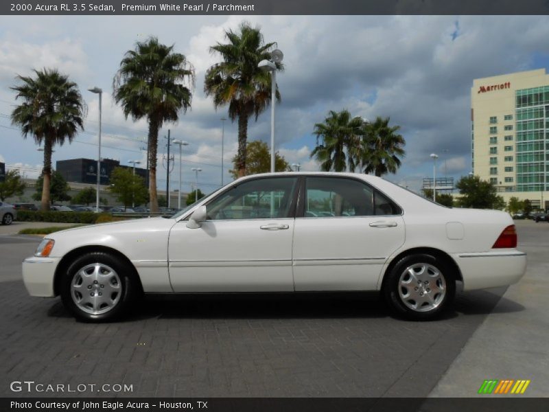 Premium White Pearl / Parchment 2000 Acura RL 3.5 Sedan