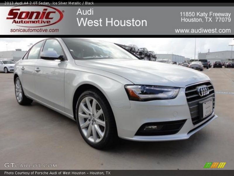 Ice Silver Metallic / Black 2013 Audi A4 2.0T Sedan