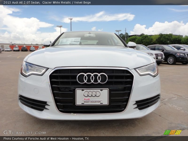 Glacier White Metallic / Velvet Beige 2013 Audi A6 2.0T Sedan