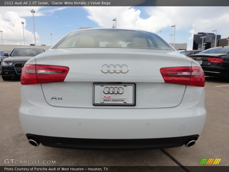 Glacier White Metallic / Velvet Beige 2013 Audi A6 2.0T Sedan