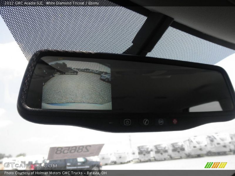 White Diamond Tricoat / Ebony 2012 GMC Acadia SLE