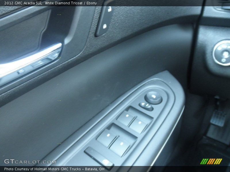 White Diamond Tricoat / Ebony 2012 GMC Acadia SLE