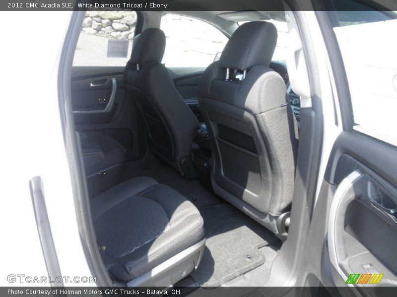 White Diamond Tricoat / Ebony 2012 GMC Acadia SLE