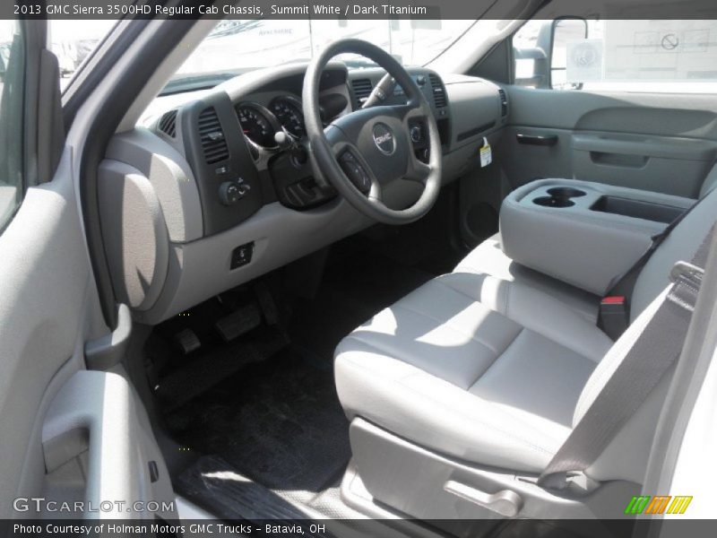 Summit White / Dark Titanium 2013 GMC Sierra 3500HD Regular Cab Chassis