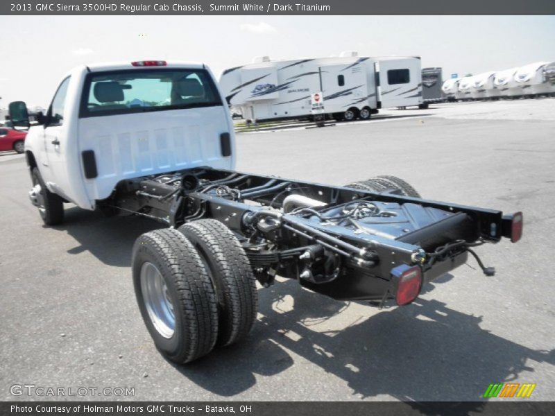Summit White / Dark Titanium 2013 GMC Sierra 3500HD Regular Cab Chassis
