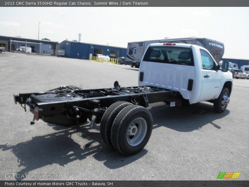 Summit White / Dark Titanium 2013 GMC Sierra 3500HD Regular Cab Chassis