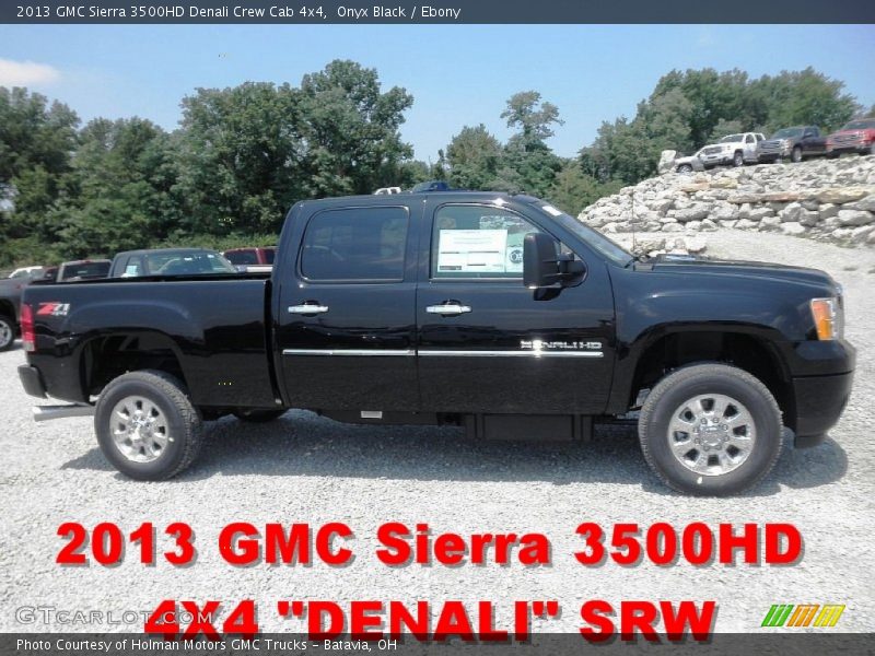 Onyx Black / Ebony 2013 GMC Sierra 3500HD Denali Crew Cab 4x4