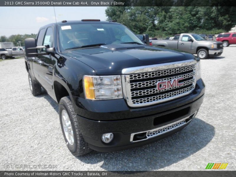 Onyx Black / Ebony 2013 GMC Sierra 3500HD Denali Crew Cab 4x4