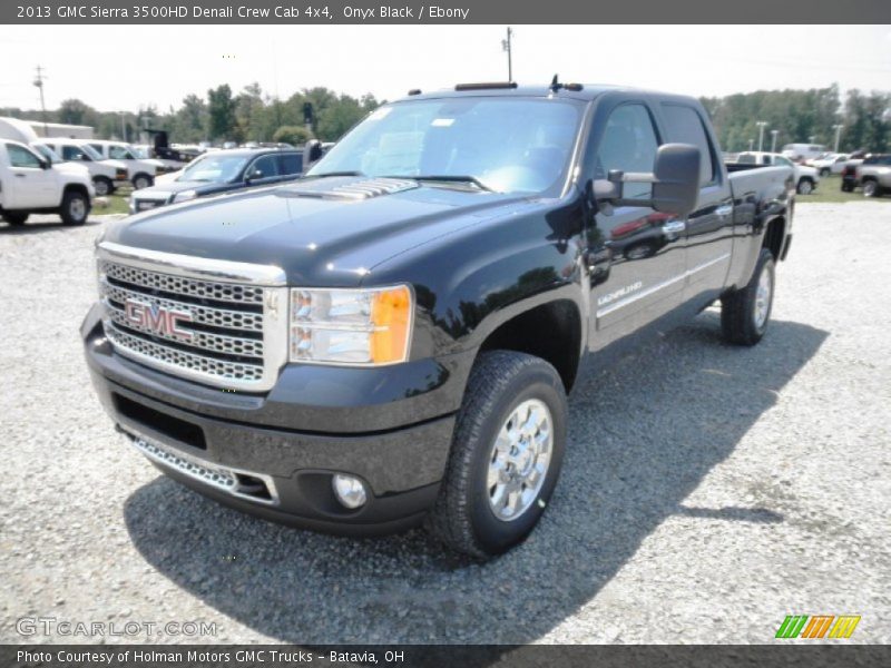 Onyx Black / Ebony 2013 GMC Sierra 3500HD Denali Crew Cab 4x4