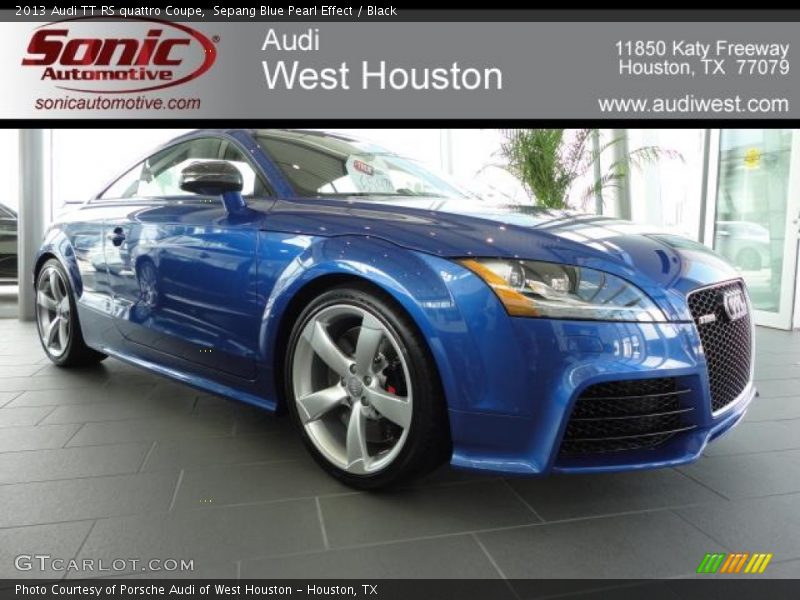 Sepang Blue Pearl Effect / Black 2013 Audi TT RS quattro Coupe