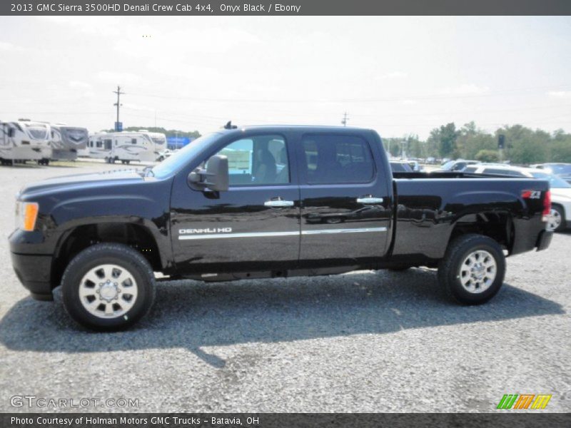 Onyx Black / Ebony 2013 GMC Sierra 3500HD Denali Crew Cab 4x4