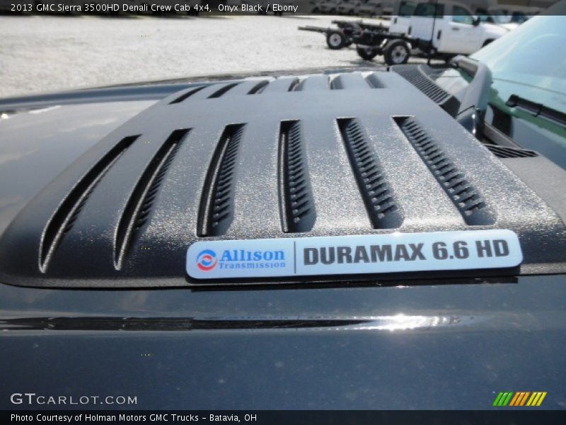 Onyx Black / Ebony 2013 GMC Sierra 3500HD Denali Crew Cab 4x4