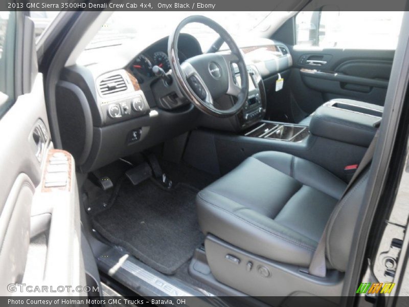 Ebony Interior - 2013 Sierra 3500HD Denali Crew Cab 4x4 