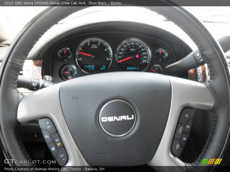 Onyx Black / Ebony 2013 GMC Sierra 3500HD Denali Crew Cab 4x4