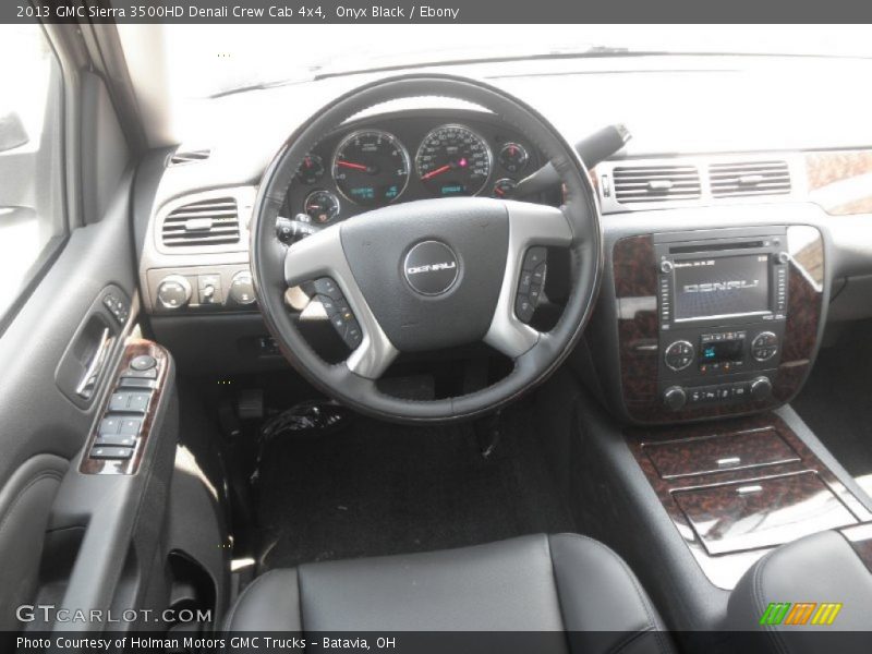 Onyx Black / Ebony 2013 GMC Sierra 3500HD Denali Crew Cab 4x4