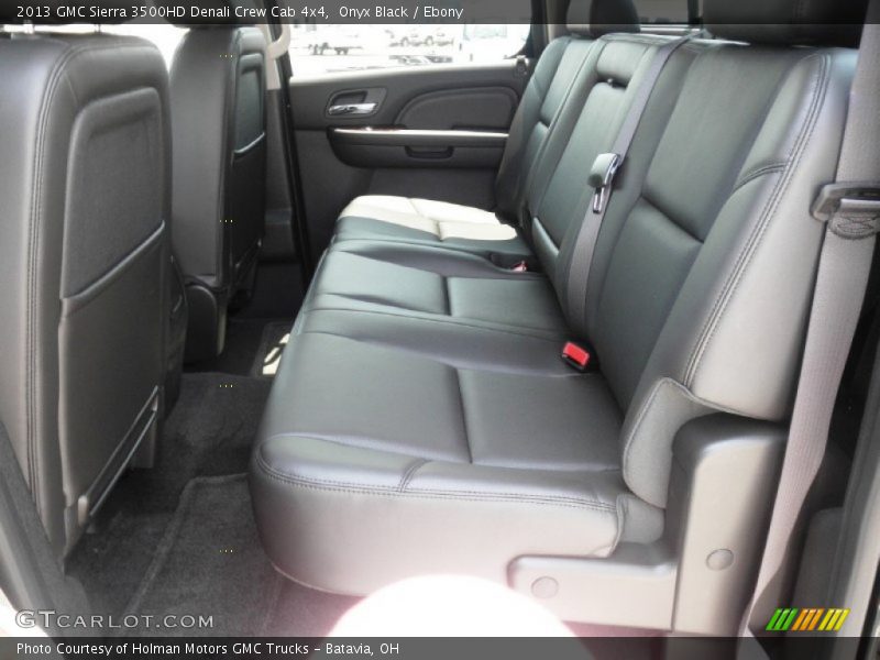 Rear Seat of 2013 Sierra 3500HD Denali Crew Cab 4x4