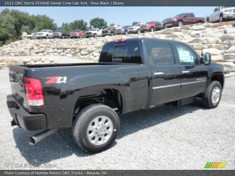 Onyx Black / Ebony 2013 GMC Sierra 3500HD Denali Crew Cab 4x4