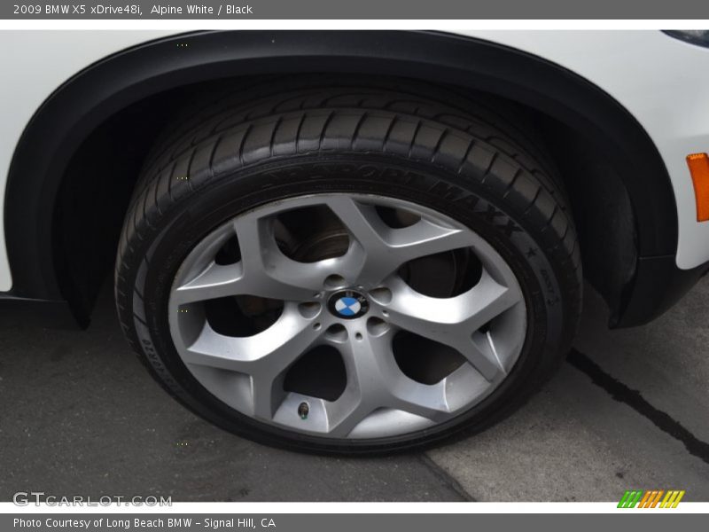 Alpine White / Black 2009 BMW X5 xDrive48i