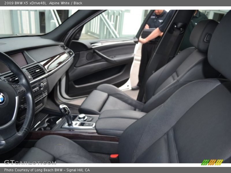 Alpine White / Black 2009 BMW X5 xDrive48i