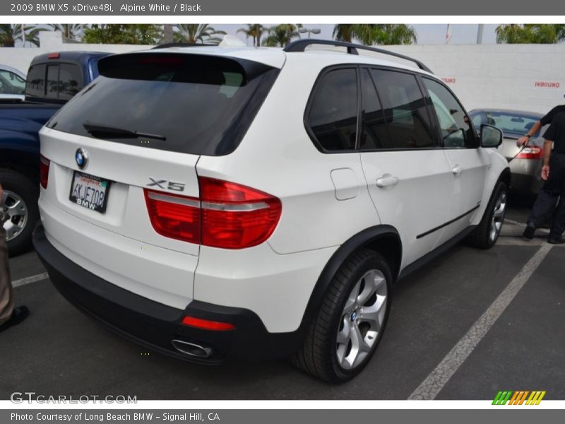 Alpine White / Black 2009 BMW X5 xDrive48i