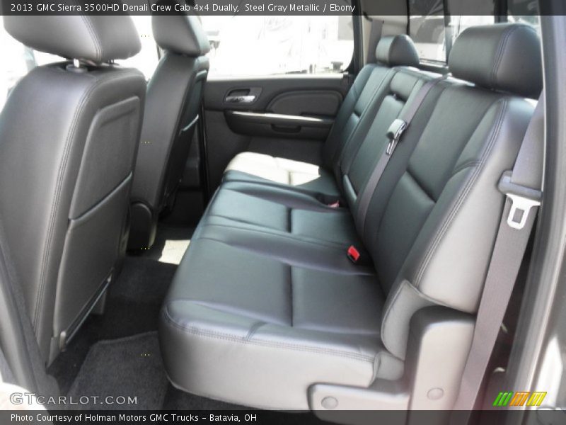 Rear Seat of 2013 Sierra 3500HD Denali Crew Cab 4x4 Dually