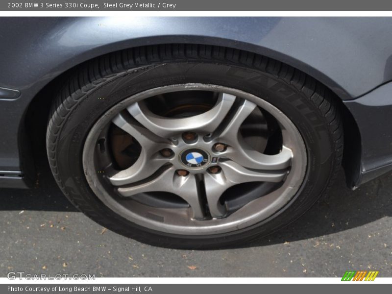 Steel Grey Metallic / Grey 2002 BMW 3 Series 330i Coupe