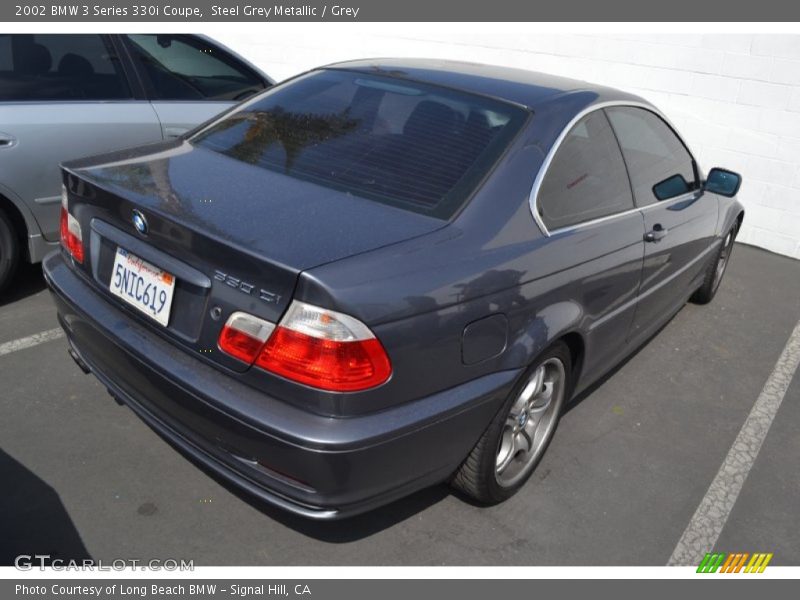 Steel Grey Metallic / Grey 2002 BMW 3 Series 330i Coupe