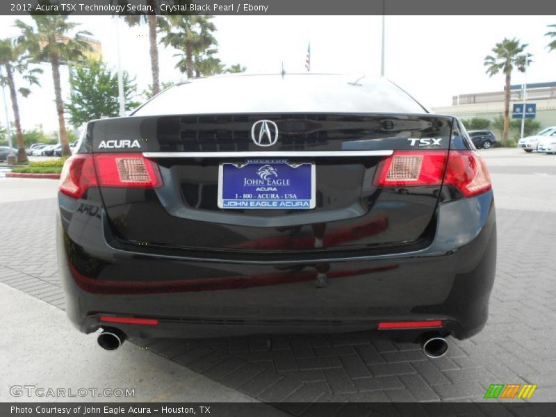 Crystal Black Pearl / Ebony 2012 Acura TSX Technology Sedan