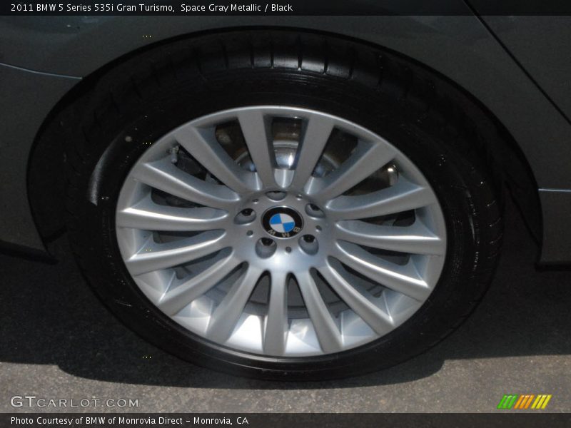Space Gray Metallic / Black 2011 BMW 5 Series 535i Gran Turismo