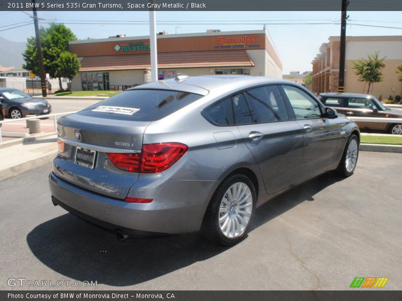 Space Gray Metallic / Black 2011 BMW 5 Series 535i Gran Turismo