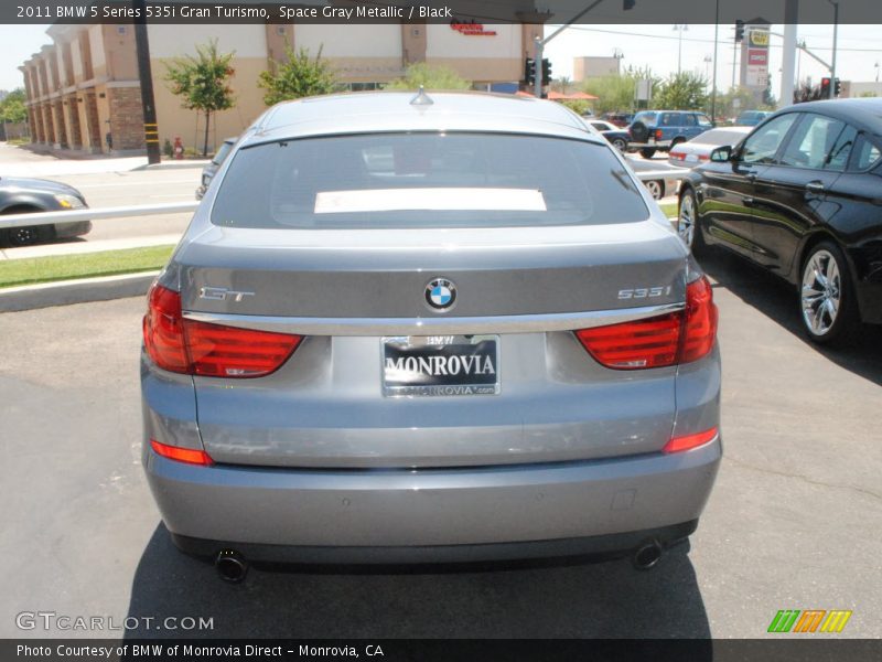 Space Gray Metallic / Black 2011 BMW 5 Series 535i Gran Turismo