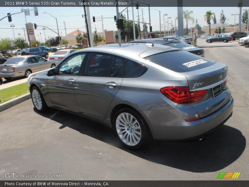 Space Gray Metallic / Black 2011 BMW 5 Series 535i Gran Turismo